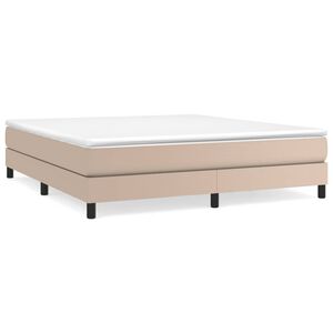 vidaXL Boxspringbettgestell Cappuccino-Braun 160x200 cm Kunstleder