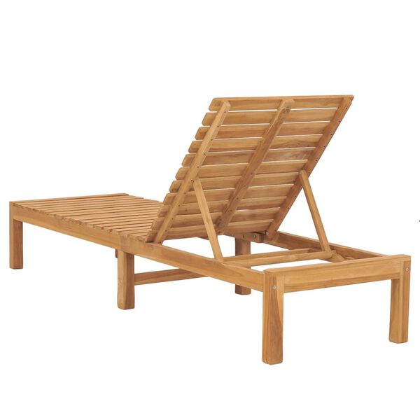 vidaXL Sonnenliege Massivholz Teak