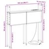 vidaXL Kopfteil mit Stauraum mit Ladestation mit Regal Sonoma-Eiche