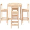 vidaXL 5-tlg. Gartenbar-Set Massivholz Kiefer