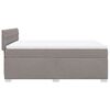 vidaXL Boxspringbett mit Matratze Taupe 160x200 cm Stoff