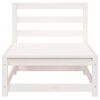 vidaXL Gartensofa ohne Armlehnen Weiß 70x70x67 cm Massivholz Kiefer