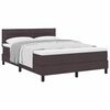 vidaXL Boxspringbett mit Matratze Dunkelbraun 140 x 190 cm Stoff
