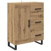 vidaXL Highboard Artisan-Eiche 69,5 x 34 x 180 cm Holzwerkstoff