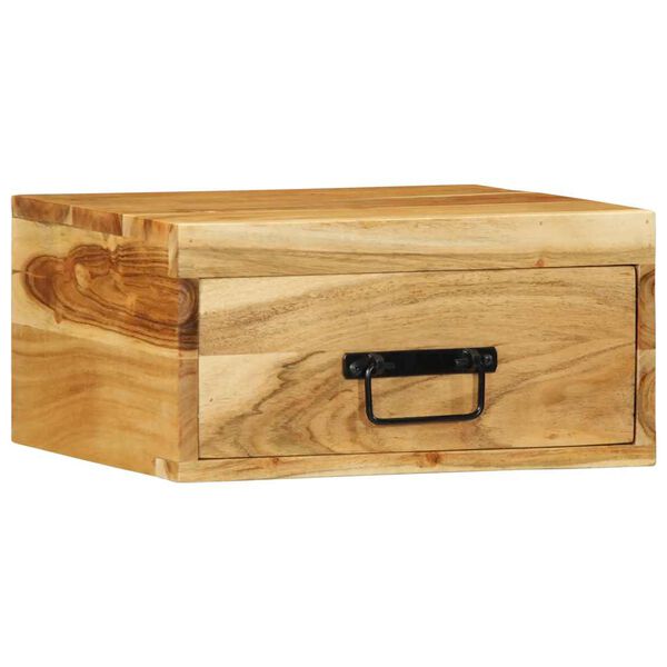 vidaXL Wand-Nachttische 2 Stk. Massivholz Akazie