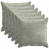 vidaXL Kissenbezug 6 stk. HOUTEN Gr&uuml;n 55 x 55 cm Chenille-Stoff