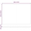 vidaXL Einziehbare Markise Mehrfarbig 500 x 350 cm Polyester und Stahl