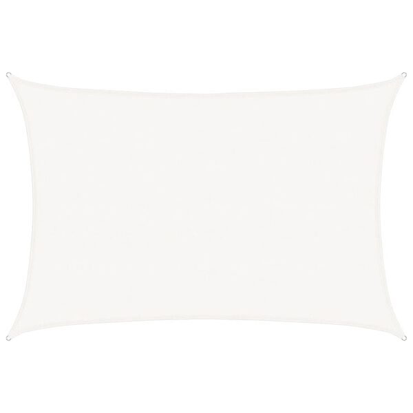 vidaXL Sonnensegel 160 g/m&sup2; Wei&szlig; 5x7 m HDPE