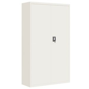 vidaXL Aktenschrank Wei&szlig; 105x40x180 cm Stahl