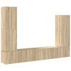 vidaXL 4-tlg. TV-Schrank-Set Sonoma-Eiche Holzwerkstoff