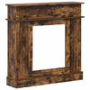 vidaXL Kaminumrandung Raucheiche 102 x 26 x 100 cm Holzwerkstoff