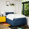 vidaXL Boxspringbett mit Matratze Blau 120x190 cm Stoff