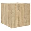 vidaXL TV-Wandschrank mit LED-Leuchten Sonoma-Eiche 30,5x35x30 cm