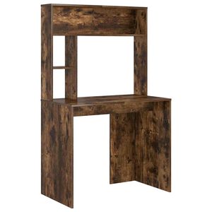 vidaXL Schreibtisch Ger&auml;ucherte Eiche 91 x 50 x 149 cm Holzwerkstoff