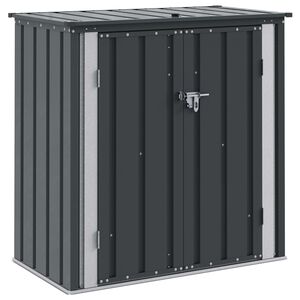 vidaXL Gartenlagerbox Schwarz 101,5 x 57 x 100,5 cm Stahl