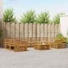 vidaXL Sofagarnituren 10 pcs Natur Massivholz Akazie