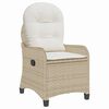 vidaXL Relaxsessel Beige 56 x 66 x 95cm Poly-Rattan