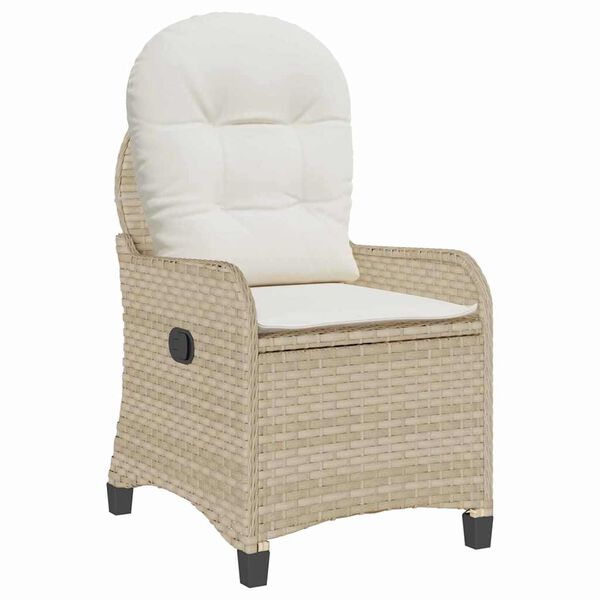 vidaXL Relaxsessel Beige 56 x 66 x 95cm Poly-Rattan