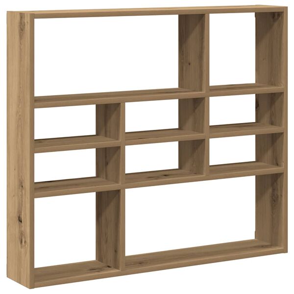 vidaXL Wandregal Artisan-Eiche 90x16x78 cm Holzwerkstoff