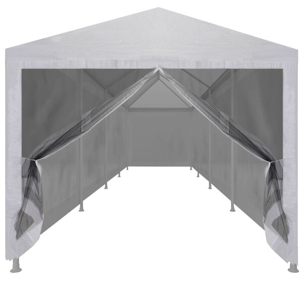 vidaXL Partyzelt mit 10 Mesh-Seitenwänden 12 x 3 m