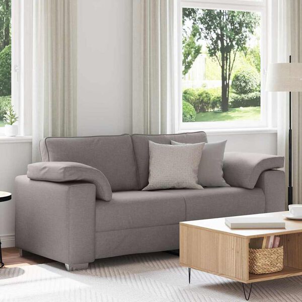 vidaXL Sofa Taupe 180 x 77 x 82 cm Stoff