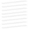 vidaXL Bücherregal-Bretter 8 Stk. Weiß 80x10x1,5 cm Holzwerkstoff