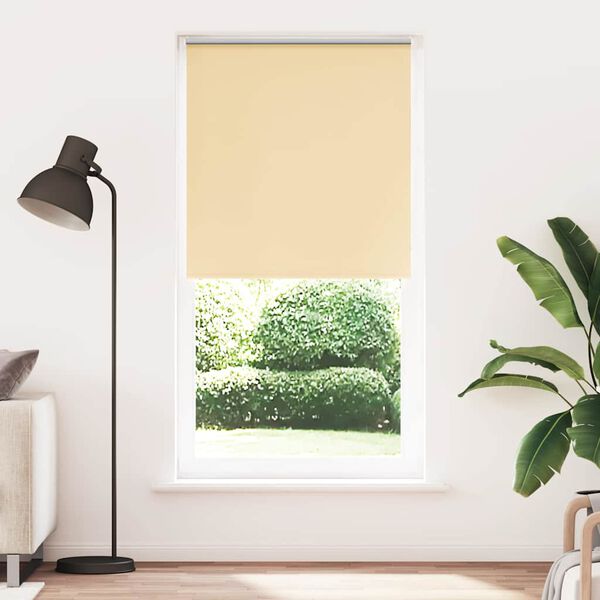 vidaXL Verdunkelungsrollo Beige 95x230cm Stoffbreite 90,7 cm Polyester