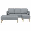 vidaXL Sofa Set 2 pcs Hellgrau 173 x 131 x 67 cm Stoff