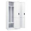 vidaXL Kleiderschrank Wei&szlig; 80x50x180 cm Stahl
