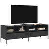vidaXL TV-Schrank Schwarz 135x39x43,5 cm Kaltgewalzter Stahl