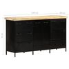vidaXL Sideboard 140x38x76 cm Raues Mangoholz