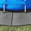 vidaXL Pool-Bodentuch Hellgrau &Oslash;244 cm Polyester Geotextil