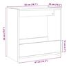 vidaXL Beistelltisch Altholz-Optik 50x26x50 cm Holzwerkstoff