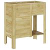 vidaXL Hochbeet mit Regal Braun 85 x 46 x 96 cm Massivholz Kiefer
