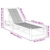 vidaXL Sonnenliege 55x199x30 cm Bambus