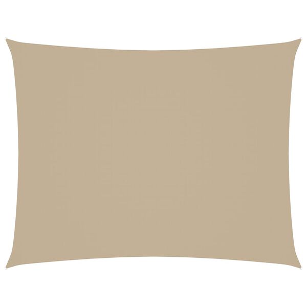 vidaXL Sonnensegel Oxford-Gewebe Rechteckig 2,5x4 m Beige