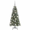 vidaXL K&uuml;nstlicher Weihnachtsbaum mit 150 LEDs mit St&auml;nder Gr&uuml;n 120 cm