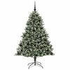vidaXL K&uuml;nstlicher Weihnachtsbaum mit 300 LEDs mit St&auml;nder Gr&uuml;n 180 cm