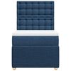 vidaXL Boxspringbett mit Matratze Blau 100x200 cm Stoff