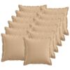 vidaXL Kissenbezug 12 pcs HOUTEN Creme 40 x 40 cm Kunstleinen
