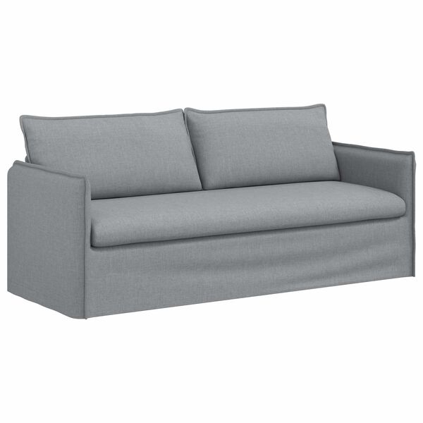 vidaXL Sofa Hellgrau Gesamtabmessungen: 196 x 82 x 85 cm (B x T x H)