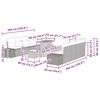 vidaXL Gartensofa-set mit Kissen 11 pcs Schwarz Poly Rattan