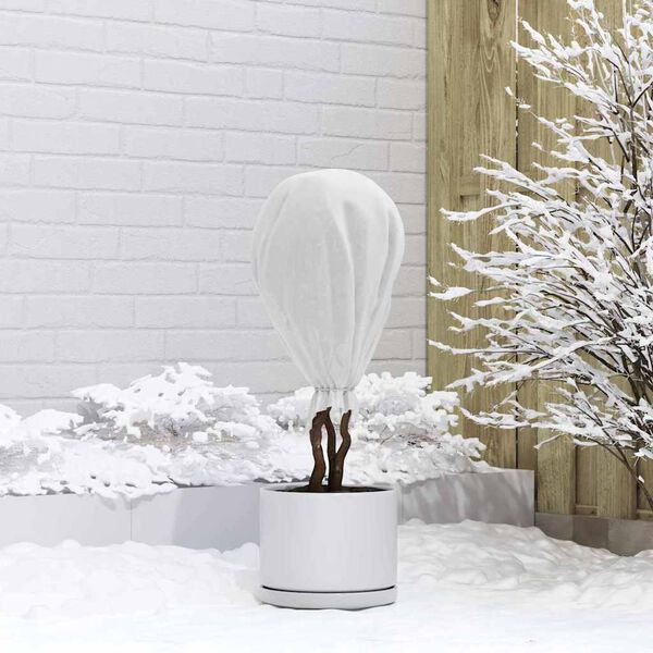 vidaXL Frostschutz-Pflanzen-Vlies Wei&szlig; 100 x 1,6 m Vliesstoff