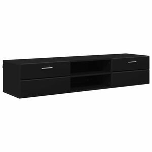 vidaXL Holzschrank 150 x 39 x 30 cm Schwarz Holzwerkstoff