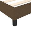 vidaXL Boxspringbett mit Matratze Dunkelbraun 140x200 cm Stoff
