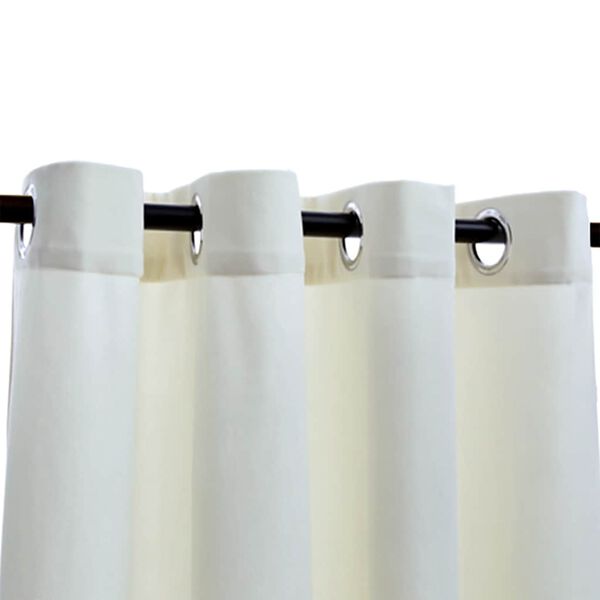 vidaXL Verdunkelungsvorhang mit Metall&ouml;sen Samt Creme 290 x 245 cm