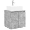 vidaXL Wandmontierte Waschtisch Betongrau 49,5 x 41 x 62,5 cm