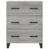 vidaXL Highboard Grau Sonoma 69,5x34x180 cm Holzwerkstoff