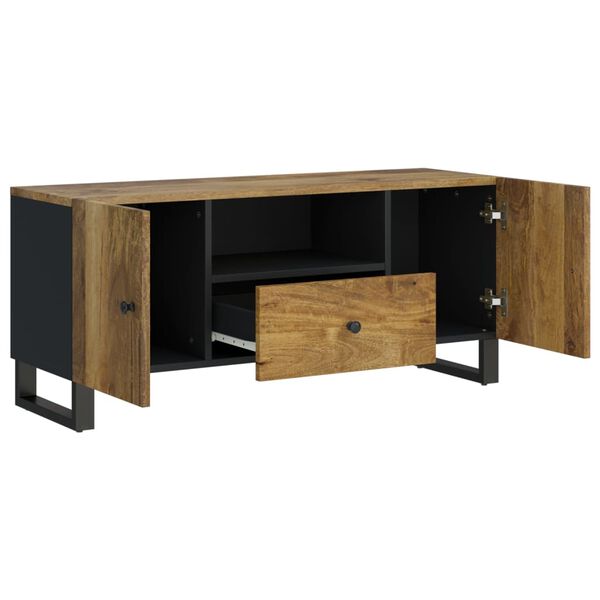 vidaXL TV-Schrank 105x33,5x46 cm Massivholz Mango & Holzwerkstoff