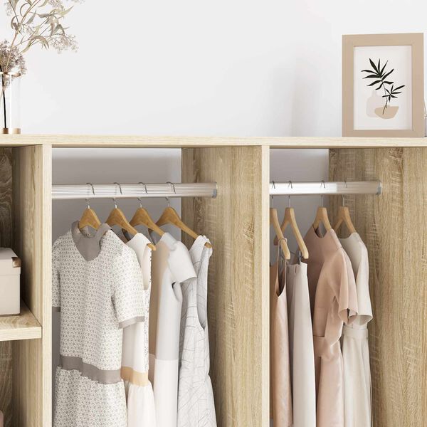 vidaXL Kleiderstange 12 pcs Silber 764 x 15 x 29 mm Aluminiumlegierung